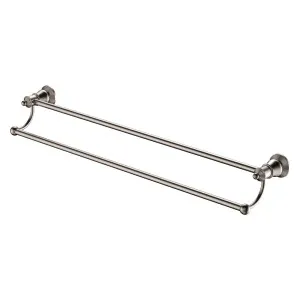 Lillian Double Towel Rail, Brushed Nickel by Fienza, a Towel Rails for sale on Style Sourcebook