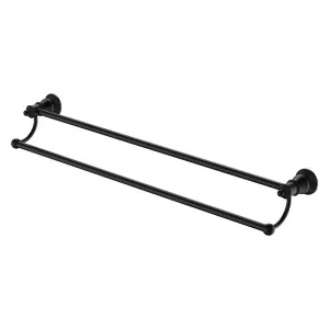 Lillian Double Towel Rail, Matte Black by Fienza, a Towel Rails for sale on Style Sourcebook