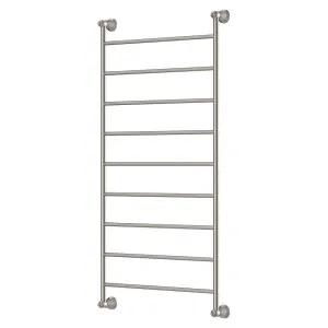 Lillian Heated Towel Rail, 600 x 1200mm, Brushed Nickel by Fienza, a Towel Rails for sale on Style Sourcebook