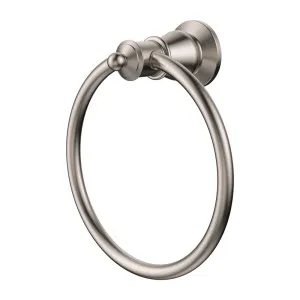 Lillian Towel Ring, Brushed Nickel by Fienza, a Towel Rails for sale on Style Sourcebook