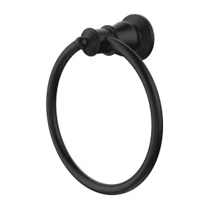 Lillian Towel Ring, Matte Black by Fienza, a Towel Rails for sale on Style Sourcebook