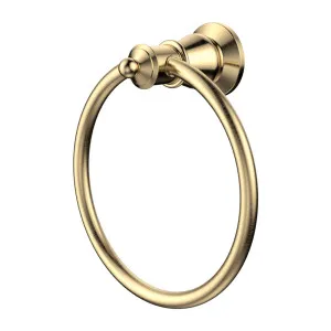 Lillian Towel Ring, Urban Brass by Fienza, a Towel Rails for sale on Style Sourcebook