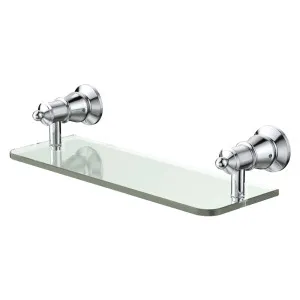 Lillian Glass Shelf, Chrome by Fienza, a Shelves & Hooks for sale on Style Sourcebook