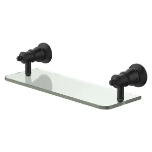 Lillian Glass Shelf, Matte Black by Fienza, a Shelves & Hooks for sale on Style Sourcebook