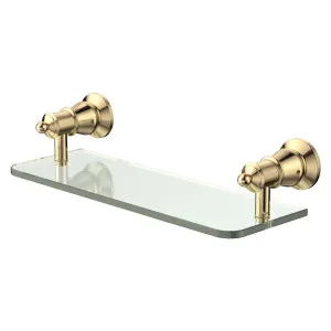 Lillian Glass Shelf, Urban Brass by Fienza, a Shelves & Hooks for sale on Style Sourcebook