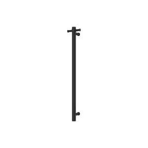Isabella Vertical Heated Towel Rail, 100 x 900mm, Matte Black by Fienza, a Towel Rails for sale on Style Sourcebook