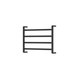 Koko Heated Towel Rail, 600 x 450mm, Matte Black by Fienza, a Towel Rails for sale on Style Sourcebook