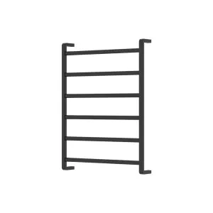 Tono Heated Towel Rail, 600 x 800mm, Matte Black by Fienza, a Towel Rails for sale on Style Sourcebook