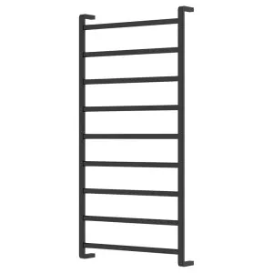 Koko Heated Towel Rail, 600 x 1200mm, Matte Black by Fienza, a Towel Rails for sale on Style Sourcebook