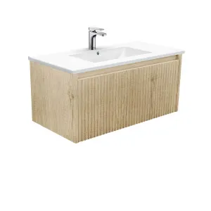 Dolce Alina Scandi Oak 900 Wall-Hung Vanity by Fienza, a Vanities for sale on Style Sourcebook
