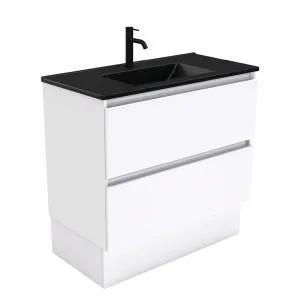 Dolce Matte Black Quest 900 Vanity On Kickboard by Fienza, a Vanities for sale on Style Sourcebook