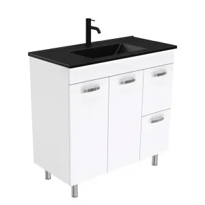 Dolce Matte Black Unicab 900 Vanity On Legs by Fienza, a Vanities for sale on Style Sourcebook