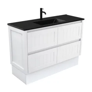 Dolce Matte Black Hampton 1200 Vanity On Kickboard by Fienza, a Vanities for sale on Style Sourcebook