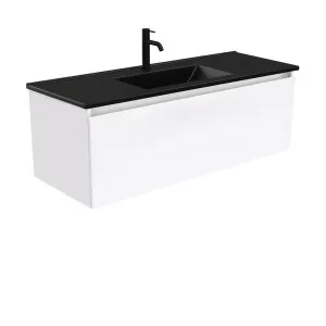 Dolce Matte Black Manu 1200 Wall-Hung Vanity by Fienza, a Vanities for sale on Style Sourcebook