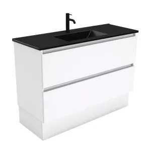 Dolce Matte Black Quest 1200 Vanity On Kickboard by Fienza, a Vanities for sale on Style Sourcebook
