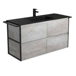Montana Amato 1200 Industrial Vanity, Twin Towel Rails, Wall-Hung by Fienza, a Vanities for sale on Style Sourcebook