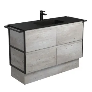 Montana Amato 1200 Industrial Vanity, Twin Towel Rails And Kick by Fienza, a Vanities for sale on Style Sourcebook