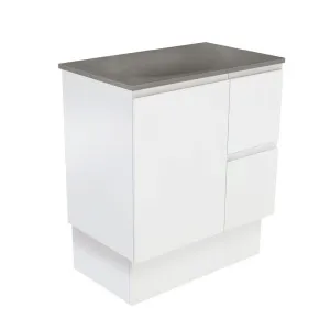 Satori Fingerpull 750 Satin White Vanity On Kick by Fienza, a Vanities for sale on Style Sourcebook