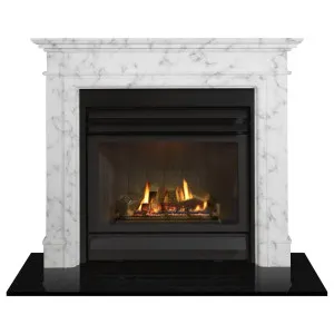 Alston Marble Mantel, White by null, a Fireplaces for sale on Style Sourcebook