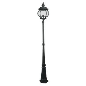 Flinders Large Standard Outdoor Garden Post Light Antique Black by null, a Outdoor Lighting for sale on Style Sourcebook