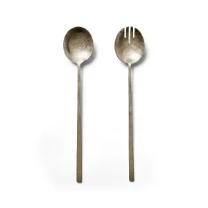 Beesh Iron Salad Servers Pewter by Horgans, a Tableware for sale on Style Sourcebook