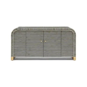 Hugo Bone Inlay Sideboard Black by Horgans, a Sideboards, Buffets & Trolleys for sale on Style Sourcebook