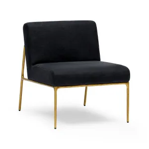 Mila Chair Black & Gold by Horgans, a Chairs for sale on Style Sourcebook