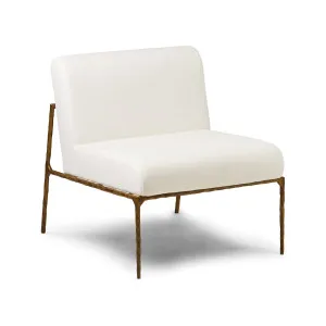 Mila Chair Powder White & Gold by Horgans, a Chairs for sale on Style Sourcebook