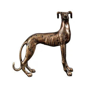 Rudi Greyhound Sculpture Brass by Horgans, a Decorative Accessories for sale on Style Sourcebook