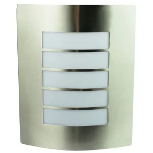 Oriel Lighting Cheeta Exterior Wall Light Stainless Steel by Oriel Lighting, a Outdoor Lighting for sale on Style Sourcebook