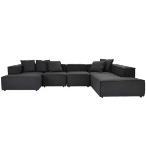 Diablo Plaza Flint Grey Chaise Left - 5 Piece by null, a Sofas for sale on Style Sourcebook