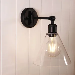 Oriel Lighting Heath Swing Arm Wall Light Black by Oriel Lighting, a Outdoor Lighting for sale on Style Sourcebook