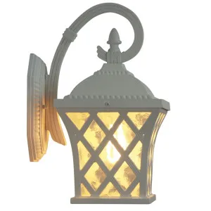 Oriel Lighting Fairview Exterior Wall Light White by Oriel Lighting, a Outdoor Lighting for sale on Style Sourcebook