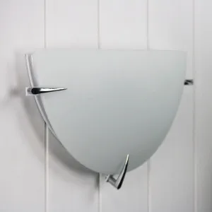 Oriel Lighting Claw Semi-Circle Wall Light Chrome by Oriel Lighting, a Outdoor Lighting for sale on Style Sourcebook