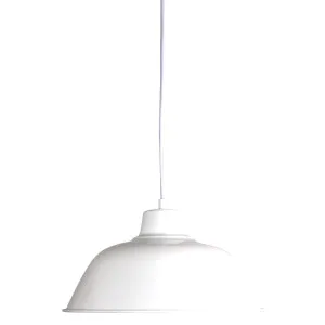 Oriel Lighting Forge 300mm Pendant White by Oriel Lighting, a Pendant Lighting for sale on Style Sourcebook