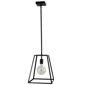 Oriel Lighting Southport Trapezoid 1 Light Pendant Black by Oriel Lighting, a Pendant Lighting for sale on Style Sourcebook