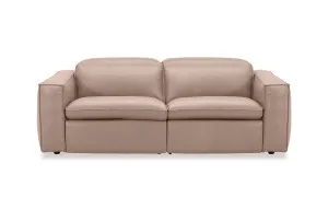 Abode Leather 3 Seat Recliner Sofa, Lucas Blush, by Lounge Lovers by Lounge Lovers, a Sofas for sale on Style Sourcebook