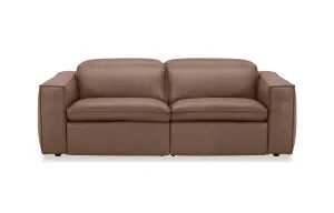 Abode Leather 3 Seat Recliner Sofa, Sutton Caramel, by Lounge Lovers by Lounge Lovers, a Sofas for sale on Style Sourcebook
