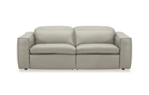 Abode Leather 3 Seat Recliner Sofa, Sutton Taupe, by Lounge Lovers by Lounge Lovers, a Sofas for sale on Style Sourcebook