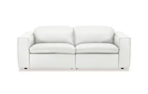 Abode Leather 3 Seat Recliner Sofa, White, by Lounge Lovers by Lounge Lovers, a Sofas for sale on Style Sourcebook