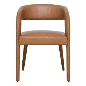 Meld Dining Chair in Urbane Leather Light Brown by OzDesignFurniture, a Dining Chairs for sale on Style Sourcebook