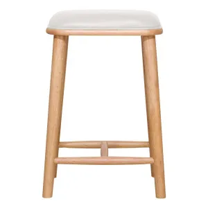 Dune Bar Stool in PU White / Clear by OzDesignFurniture, a Bar Stools for sale on Style Sourcebook