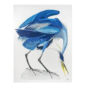 Hand-Painted Birds of a Feather I Wall Art Canvas 200cm x 150cm by Luxe Mirrors, a Artwork & Wall Decor for sale on Style Sourcebook