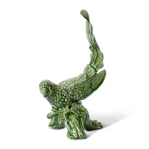 Bird on Log Sculpture - 22 x 19 x 38cm by null, a Statues & Ornaments for sale on Style Sourcebook