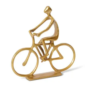 Cycling Sculpture - 25 x 6 x 25cm by null, a Statues & Ornaments for sale on Style Sourcebook