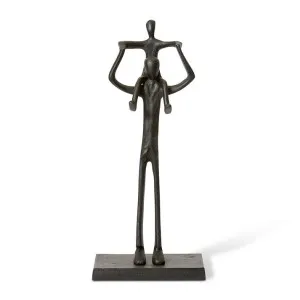 Father and Son Sculpture - 17 x 9 x 39cm by null, a Statues & Ornaments for sale on Style Sourcebook