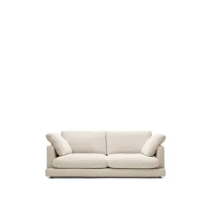 Gala 3-seater sofa beige 210cm by null, a Sofas for sale on Style Sourcebook