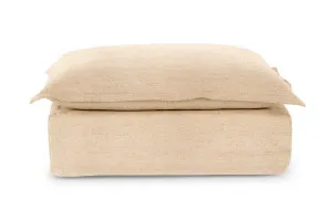 Toorak 105cm Ottoman, Florence Natural, by Lounge Lovers by Lounge Lovers, a Ottomans for sale on Style Sourcebook