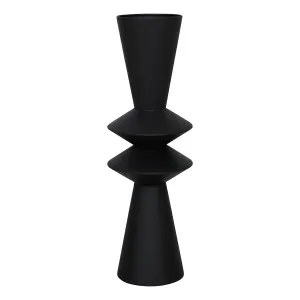 Kenzie Sculpture Large 19.5x66.5cm in Black by OzDesignFurniture, a Statues & Ornaments for sale on Style Sourcebook