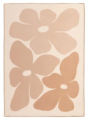 Zuli Peach Flowers Rollie Pollie Playmat by Miss Amara, a Contemporary Rugs for sale on Style Sourcebook